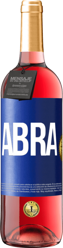 29,95 € | Vinho rosé Edição ROSÉ Abra Etiqueta Azul. Etiqueta personalizável Vinho jovem Colheita 2023 Tempranillo