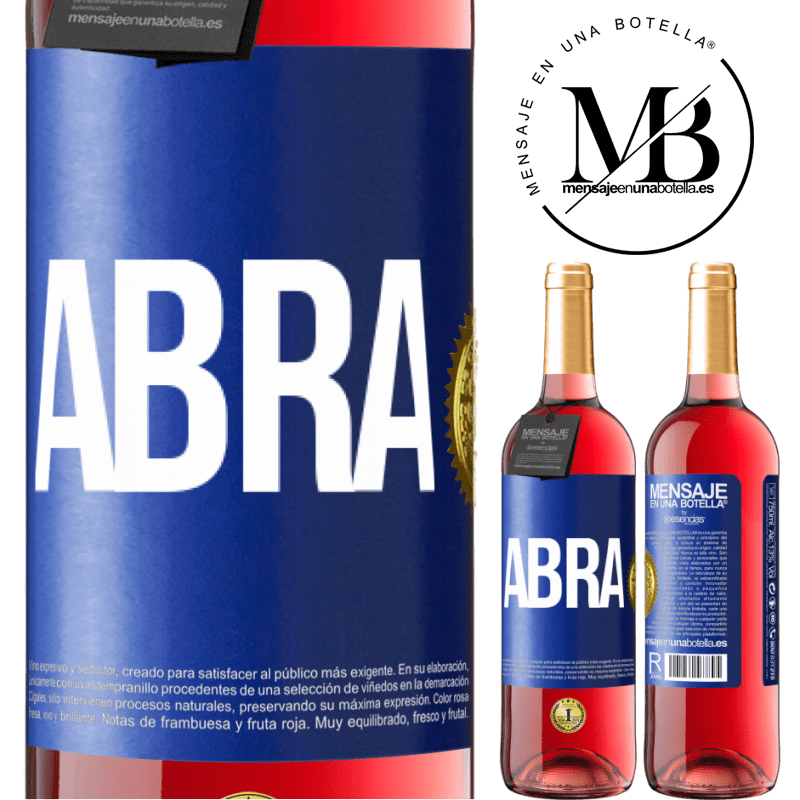 29,95 € Envio grátis | Vinho rosé Edição ROSÉ Abra Etiqueta Azul. Etiqueta personalizável Vinho jovem Colheita 2024 Tempranillo