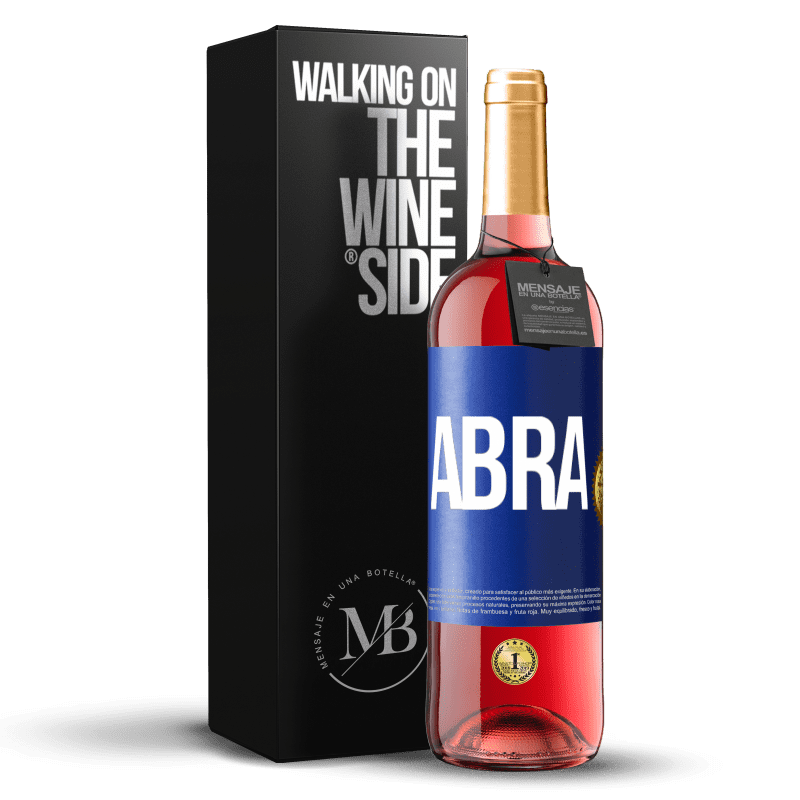 29,95 € Envio grátis | Vinho rosé Edição ROSÉ Abra Etiqueta Azul. Etiqueta personalizável Vinho jovem Colheita 2023 Tempranillo