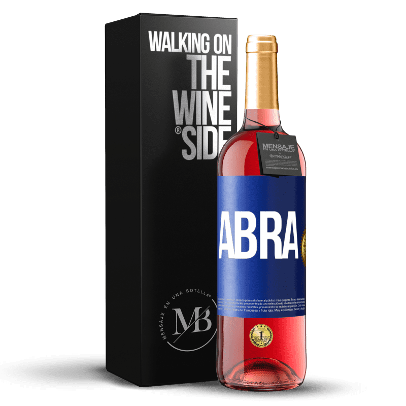 29,95 € Envio grátis | Vinho rosé Edição ROSÉ Abra Etiqueta Azul. Etiqueta personalizável Vinho jovem Colheita 2024 Tempranillo