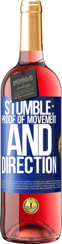 Free Shipping | Rosé Wine ROSÉ Edition Stumble: proof of movement and direction Blue Label. Customizable label Young wine Harvest 2023 Tempranillo