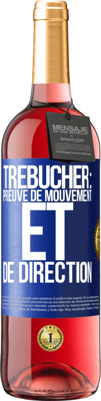 Envoi gratuit | Vin rosé Édition ROSÉ Trébucher: preuve de mouvement et de direction Étiquette Bleue. Étiquette personnalisable Vin jeune Récolte 2023 Tempranillo