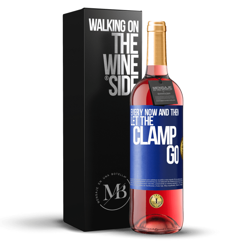 29,95 € Free Shipping | Rosé Wine ROSÉ Edition Every now and then let the clamp go Blue Label. Customizable label Young wine Harvest 2023 Tempranillo