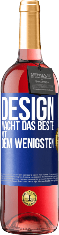 Kostenloser Versand | Roséwein ROSÉ Ausgabe Design macht das Beste mit dem Wenigsten Blaue Markierung. Anpassbares Etikett Junger Wein Ernte 2023 Tempranillo