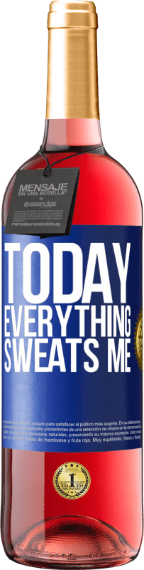 29,95 € | Rosé Wine ROSÉ Edition Today everything sweats me Blue Label. Customizable label Young wine Harvest 2023 Tempranillo