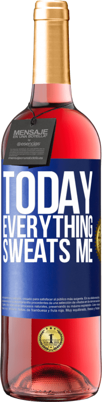 29,95 € | Rosé Wine ROSÉ Edition Today everything sweats me Blue Label. Customizable label Young wine Harvest 2025 Tempranillo