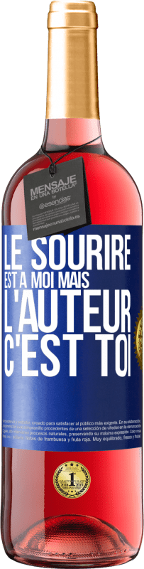 29,95 € | Vin rosé Édition ROSÉ Le sourire est à moi, mais l'auteur c'est toi Étiquette Bleue. Étiquette personnalisable Vin jeune Récolte 2024 Tempranillo