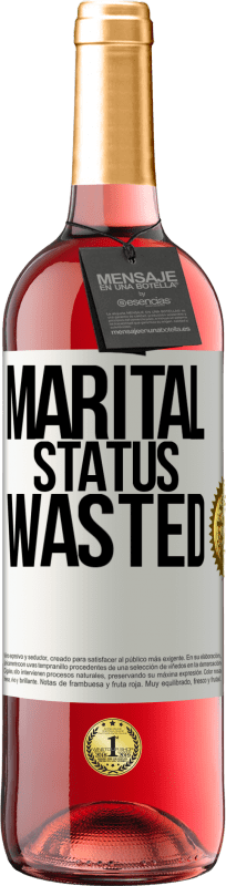 29,95 € Free Shipping | Rosé Wine ROSÉ Edition Marital status: wasted White Label. Customizable label Young wine Harvest 2025 Tempranillo