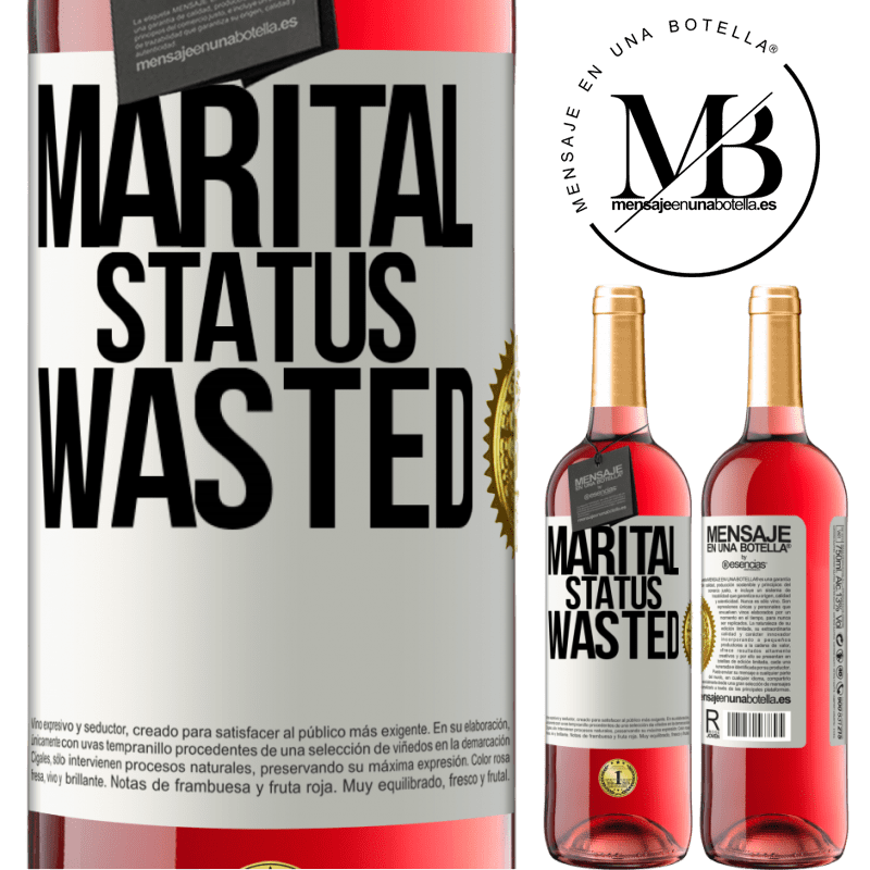29,95 € Free Shipping | Rosé Wine ROSÉ Edition Marital status: wasted White Label. Customizable label Young wine Harvest 2025 Tempranillo