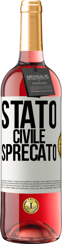 29,95 € | Vino rosato Edizione ROSÉ Stato civile: sprecato Etichetta Bianca. Etichetta personalizzabile Vino giovane Raccogliere 2023 Tempranillo
