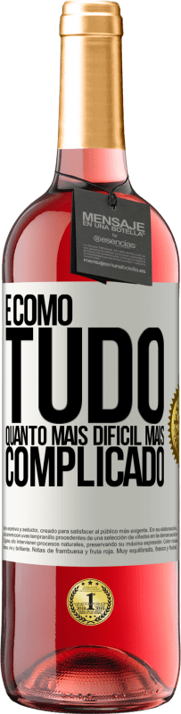 «É como tudo, quanto mais difícil, mais complicado» Edição ROSÉ