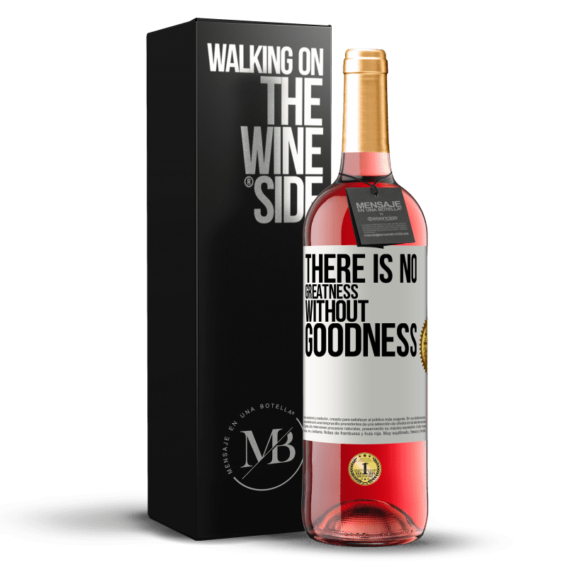 29,95 € Free Shipping | Rosé Wine ROSÉ Edition There is no greatness without goodness White Label. Customizable label Young wine Harvest 2024 Tempranillo
