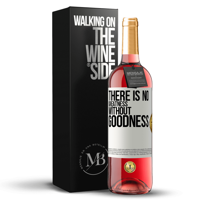 24,95 € Free Shipping | Rosé Wine ROSÉ Edition There is no greatness without goodness White Label. Customizable label Young wine Harvest 2021 Tempranillo