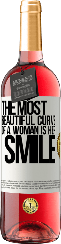 29,95 € | Rosé Wine ROSÉ Edition The most beautiful curve of a woman is her smile White Label. Customizable label Young wine Harvest 2025 Tempranillo