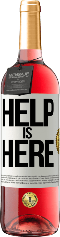 29,95 € | Розовое вино Издание ROSÉ Help is Here Белая этикетка. Настраиваемая этикетка Молодое вино Урожай 2024 Tempranillo