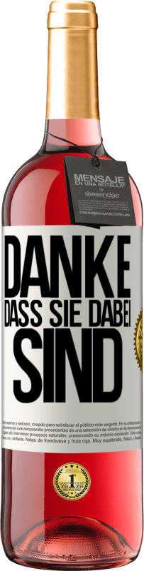 29,95 € | Roséwein ROSÉ Ausgabe Danke, dass Sie dabei sind Weißes Etikett. Anpassbares Etikett Junger Wein Ernte 2023 Tempranillo