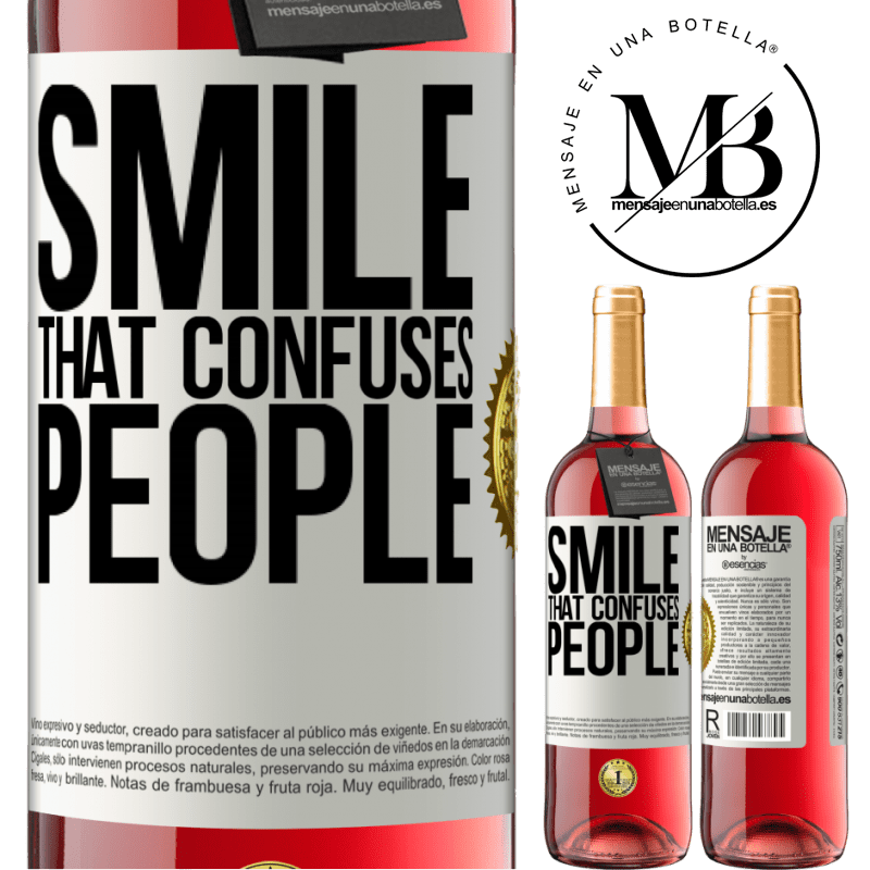 29,95 € Free Shipping | Rosé Wine ROSÉ Edition Smile, that confuses people White Label. Customizable label Young wine Harvest 2021 Tempranillo