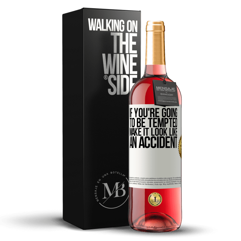 29,95 € Free Shipping | Rosé Wine ROSÉ Edition If you're going to be tempted, make it look like an accident White Label. Customizable label Young wine Harvest 2023 Tempranillo