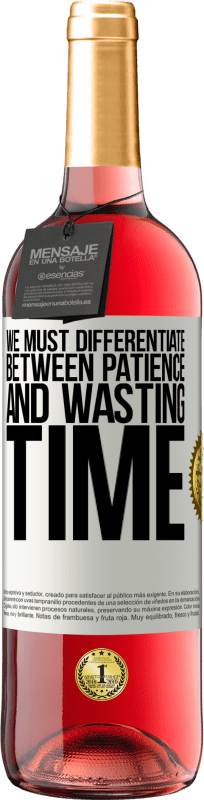«Мы должны различать терпение и тратить время» Издание ROSÉ