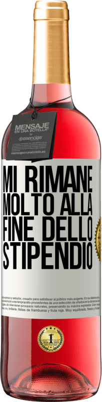 29,95 € Spedizione Gratuita | Vino rosato Edizione ROSÉ Mi rimane molto alla fine dello stipendio Etichetta Bianca. Etichetta personalizzabile Vino giovane Raccogliere 2025 Tempranillo