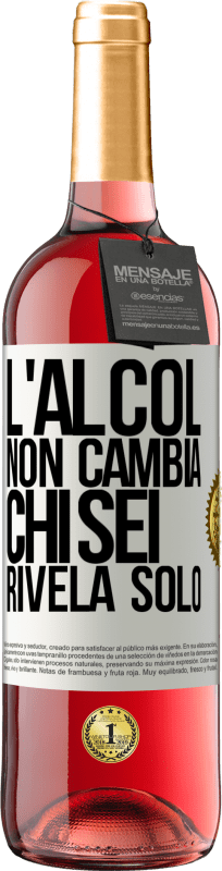 29,95 € Spedizione Gratuita | Vino rosato Edizione ROSÉ L'alcol non cambia chi sei. Rivela solo Etichetta Bianca. Etichetta personalizzabile Vino giovane Raccogliere 2025 Tempranillo