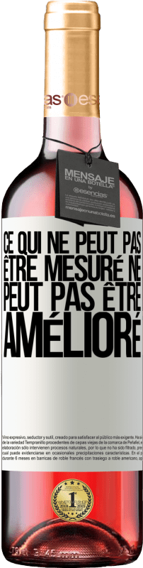 29,95 € | Vin rosé Édition ROSÉ Ce qui ne peut pas être mesuré ne peut pas être amélioré Étiquette Blanche. Étiquette personnalisable Vin jeune Récolte 2024 Tempranillo