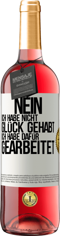 «Nein, ich habe nicht Glück gehabt. Ich habe dafür gearbeitet» ROSÉ Ausgabe
