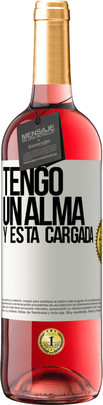 29,95 € Free Shipping | Rosé Wine ROSÉ Edition Tengo un alma y está cargada White Label. Customizable label Young wine Harvest 2023 Tempranillo