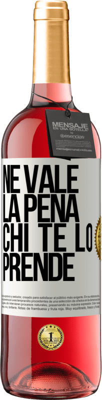 29,95 € Spedizione Gratuita | Vino rosato Edizione ROSÉ Ne vale la pena chi te lo prende Etichetta Bianca. Etichetta personalizzabile Vino giovane Raccogliere 2025 Tempranillo