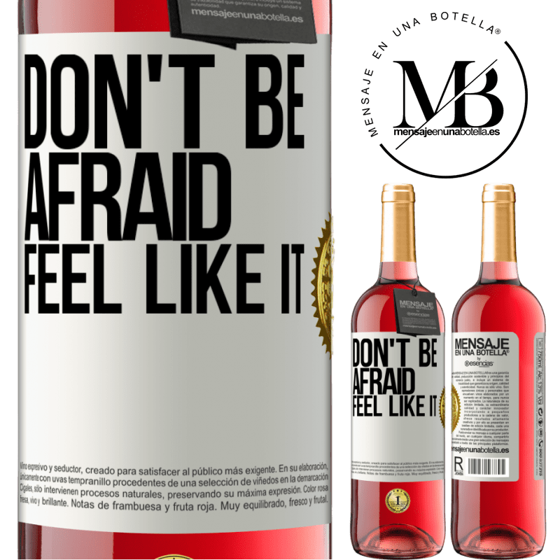 29,95 € Free Shipping | Rosé Wine ROSÉ Edition Don't be afraid, feel like it White Label. Customizable label Young wine Harvest 2023 Tempranillo