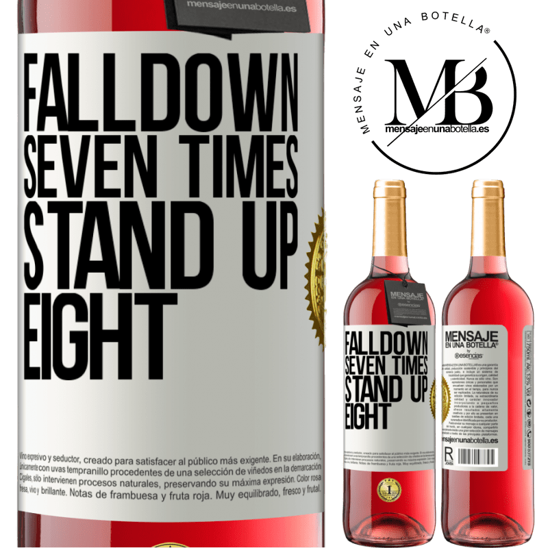 29,95 € Free Shipping | Rosé Wine ROSÉ Edition Falldown seven times. Stand up eight White Label. Customizable label Young wine Harvest 2021 Tempranillo
