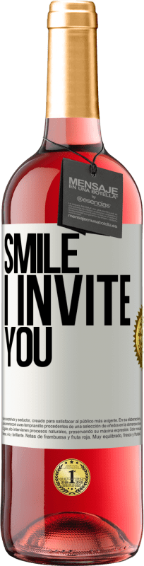 29,95 € | Rosé Wine ROSÉ Edition Smile I invite you White Label. Customizable label Young wine Harvest 2025 Tempranillo