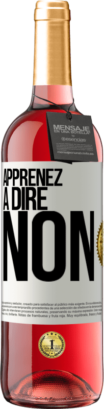29,95 € Envoi gratuit | Vin rosé Édition ROSÉ Apprenez à dire non Étiquette Blanche. Étiquette personnalisable Vin jeune Récolte 2025 Tempranillo