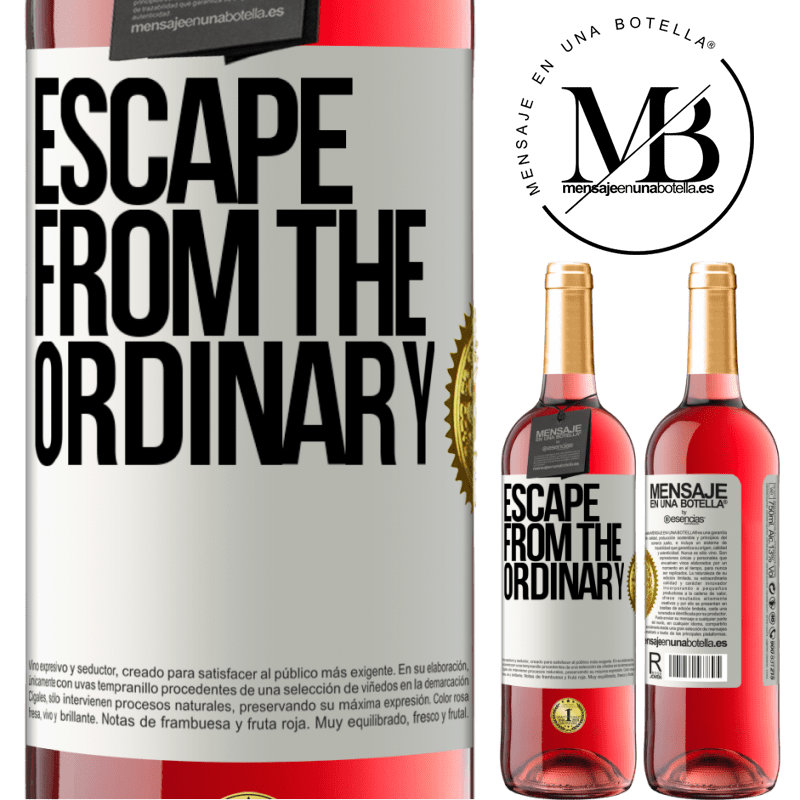 29,95 € Free Shipping | Rosé Wine ROSÉ Edition Escape from the ordinary White Label. Customizable label Young wine Harvest 2021 Tempranillo