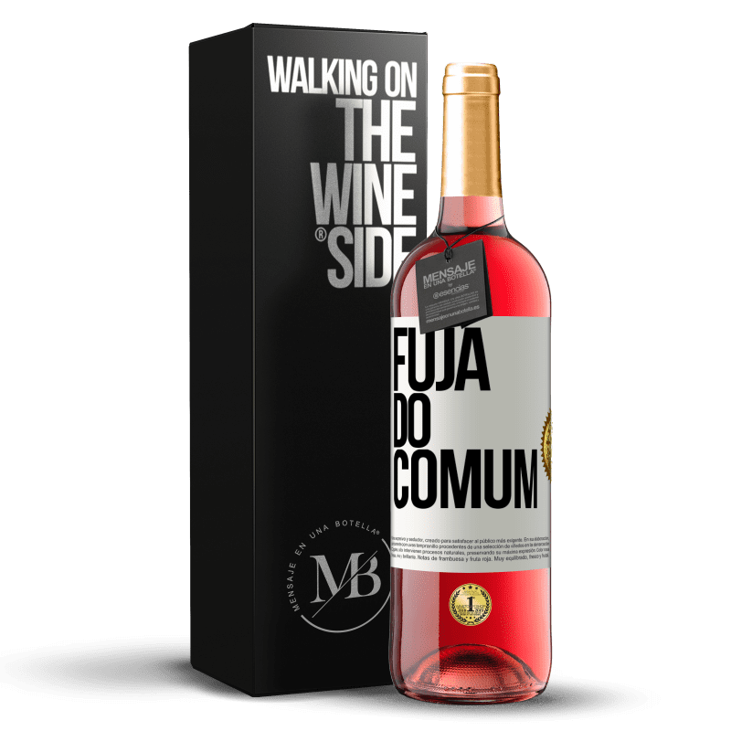 29,95 € Envio grátis | Vinho rosé Edição ROSÉ Fuja do comum Etiqueta Branca. Etiqueta personalizável Vinho jovem Colheita 2024 Tempranillo