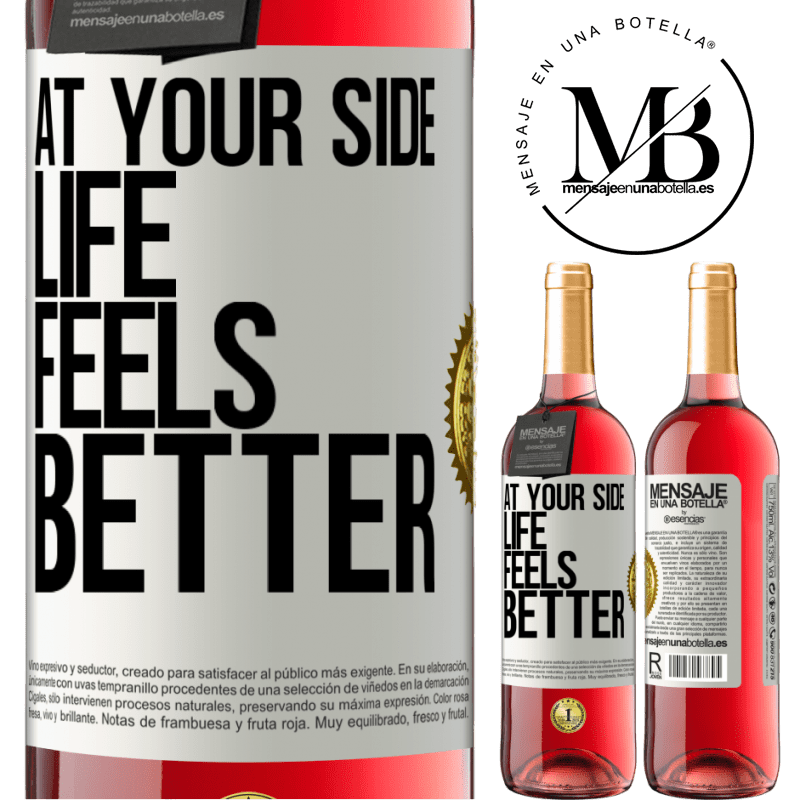 29,95 € Free Shipping | Rosé Wine ROSÉ Edition At your side life feels better White Label. Customizable label Young wine Harvest 2024 Tempranillo