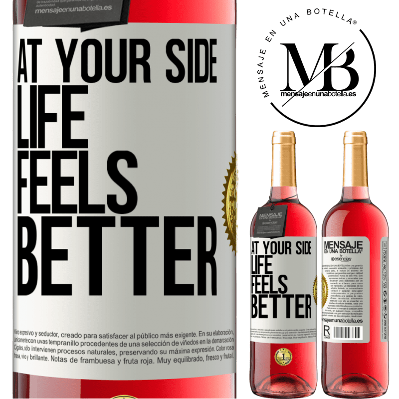 29,95 € Free Shipping | Rosé Wine ROSÉ Edition At your side life feels better White Label. Customizable label Young wine Harvest 2025 Tempranillo