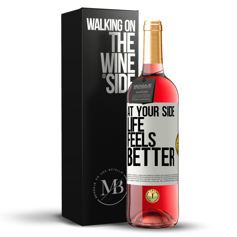 29,95 € Free Shipping | Rosé Wine ROSÉ Edition At your side life feels better White Label. Customizable label Young wine Harvest 2024 Tempranillo