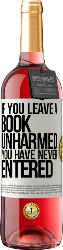 29,95 € | Rosé Wine ROSÉ Edition If you leave a book unharmed, you have never entered White Label. Customizable label Young wine Harvest 2023 Tempranillo
