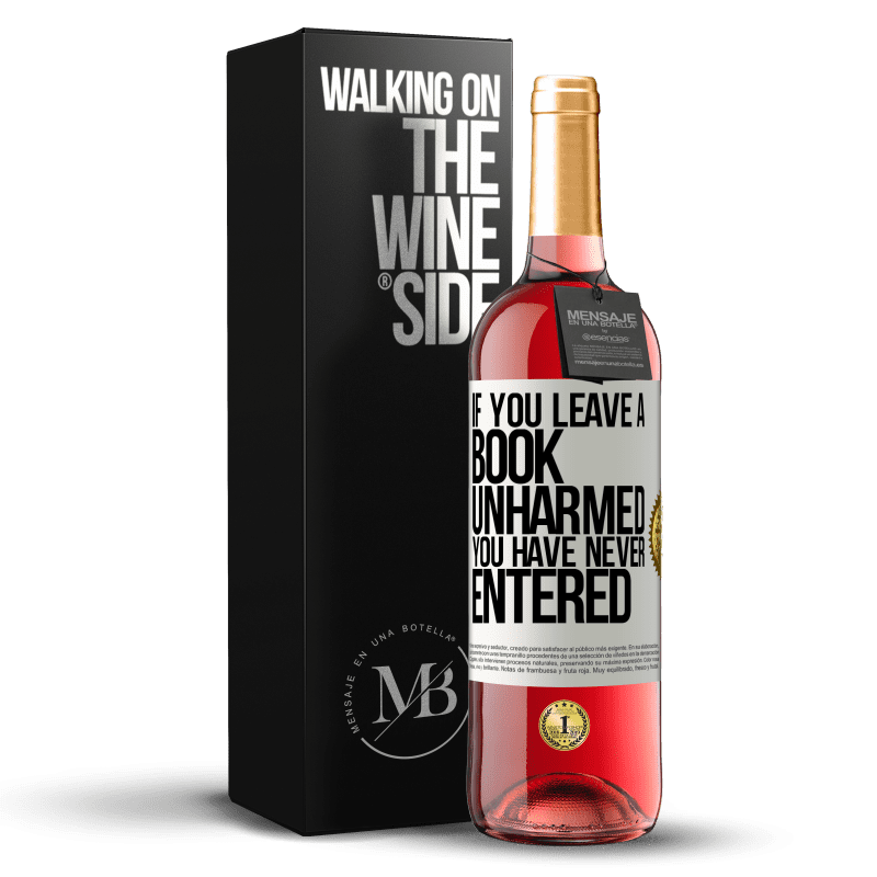 29,95 € Free Shipping | Rosé Wine ROSÉ Edition If you leave a book unharmed, you have never entered White Label. Customizable label Young wine Harvest 2023 Tempranillo