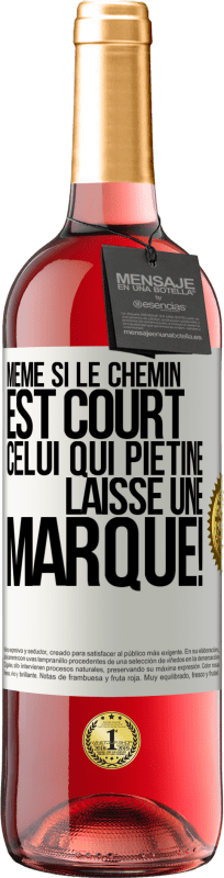 29,95 € Envoi gratuit | Vin rosé Édition ROSÉ Même si le chemin est court. Celui qui piétine, laisse une marque! Étiquette Blanche. Étiquette personnalisable Vin jeune Récolte 2025 Tempranillo
