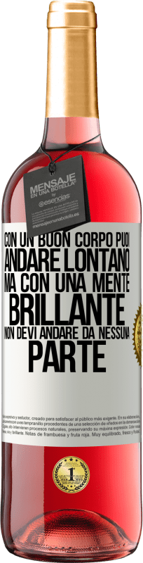 29,95 € | Vino rosato Edizione ROSÉ Con un buon corpo puoi andare lontano, ma con una mente brillante non devi andare da nessuna parte Etichetta Bianca. Etichetta personalizzabile Vino giovane Raccogliere 2025 Tempranillo