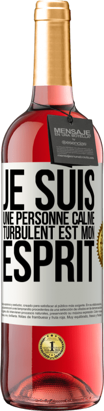 29,95 € | Vin rosé Édition ROSÉ Je suis une personne calme, turbulent est mon esprit Étiquette Blanche. Étiquette personnalisable Vin jeune Récolte 2023 Tempranillo