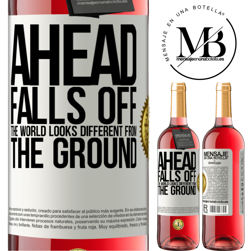 24,95 € Free Shipping | Rosé Wine ROSÉ Edition Ahead. Falls off. The world looks different from the ground White Label. Customizable label Young wine Harvest 2021 Tempranillo