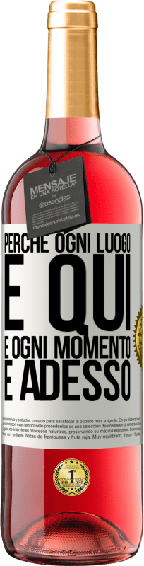 29,95 € | Vino rosato Edizione ROSÉ Perché ogni luogo è qui e ogni momento è adesso Etichetta Bianca. Etichetta personalizzabile Vino giovane Raccogliere 2024 Tempranillo