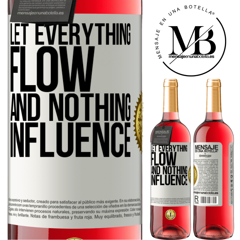 29,95 € Free Shipping | Rosé Wine ROSÉ Edition Let everything flow and nothing influence White Label. Customizable label Young wine Harvest 2022 Tempranillo