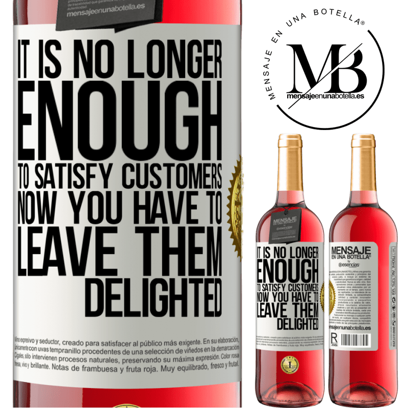 29,95 € Free Shipping | Rosé Wine ROSÉ Edition It is no longer enough to satisfy customers. Now you have to leave them delighted White Label. Customizable label Young wine Harvest 2022 Tempranillo