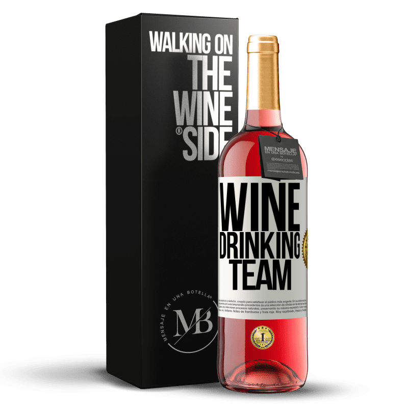 24,95 € Free Shipping | Rosé Wine ROSÉ Edition Wine drinking team White Label. Customizable label Young wine Harvest 2021 Tempranillo