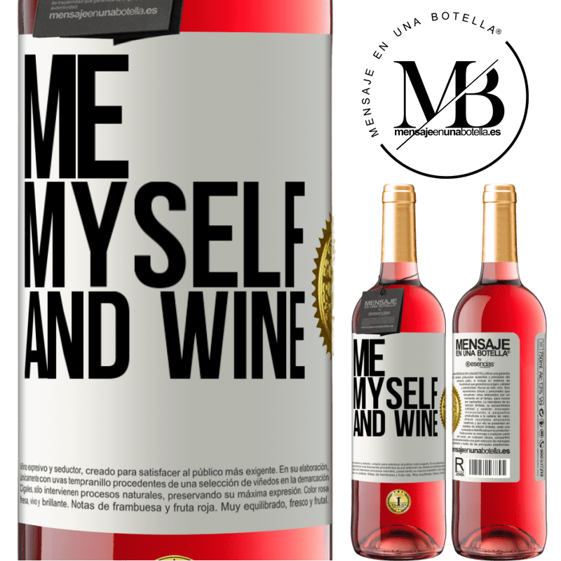 24,95 € Free Shipping | Rosé Wine ROSÉ Edition Me, myself and wine White Label. Customizable label Young wine Harvest 2021 Tempranillo