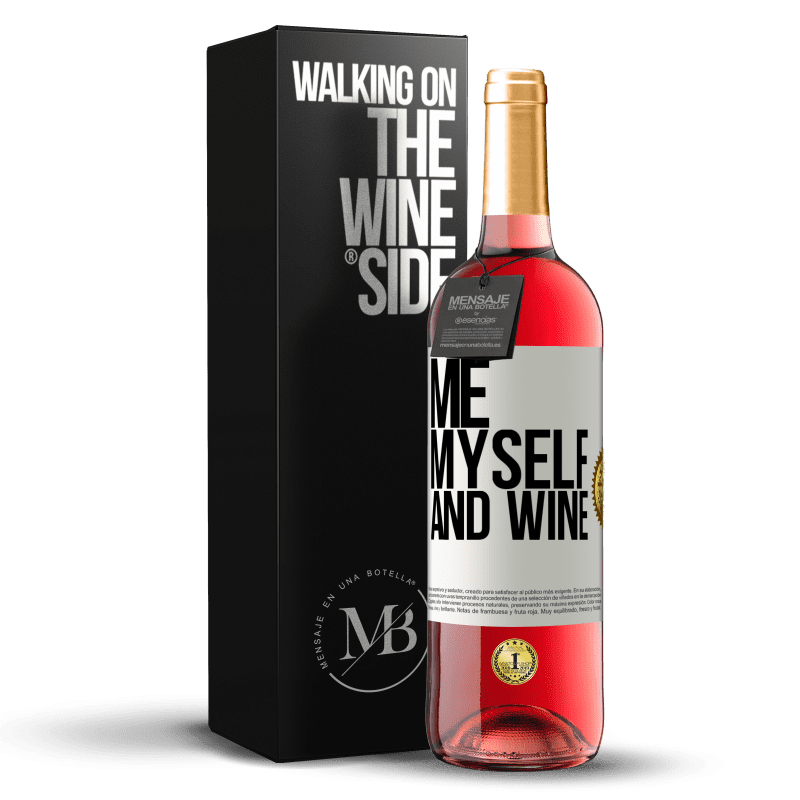 29,95 € 送料無料 | ロゼワイン ROSÉエディション Me, myself and wine ホワイトラベル. カスタマイズ可能なラベル 若いワイン 収穫 2024 Tempranillo